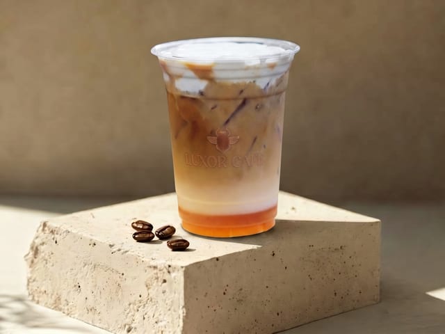 Toasted Pecan Latte with Salted Maple Cold Foam.